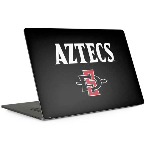 San Diego State University Aztecs Black MacBook Skins